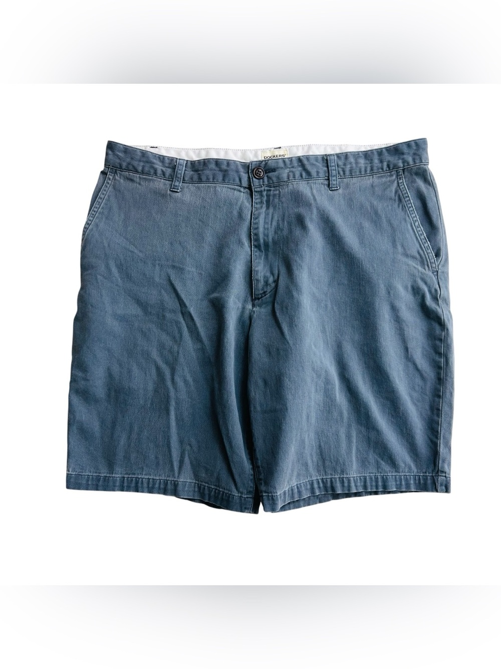 Dockers Men’s Blue Gray Chino Shorts Size 36